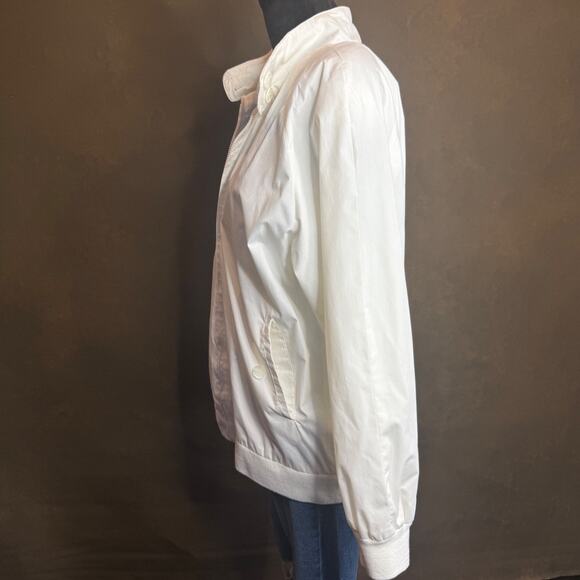 Vintage 1990s Architect JCPenney Men’s M White Bomber Jacket Made in Hong Kong - Picture 9 of 14